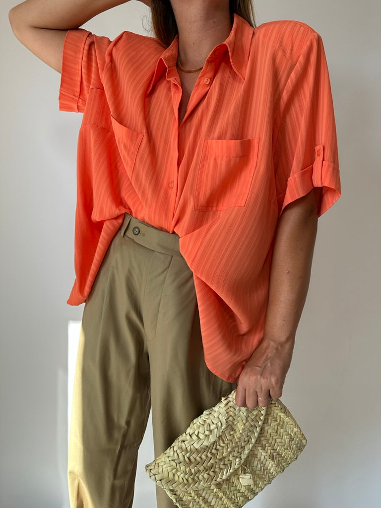 Orange maxi shirt