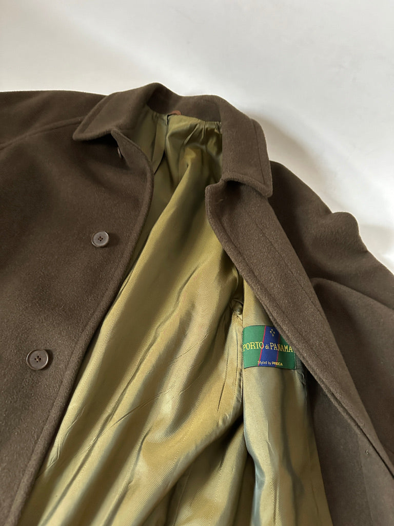 Wool and cachemire loden coat