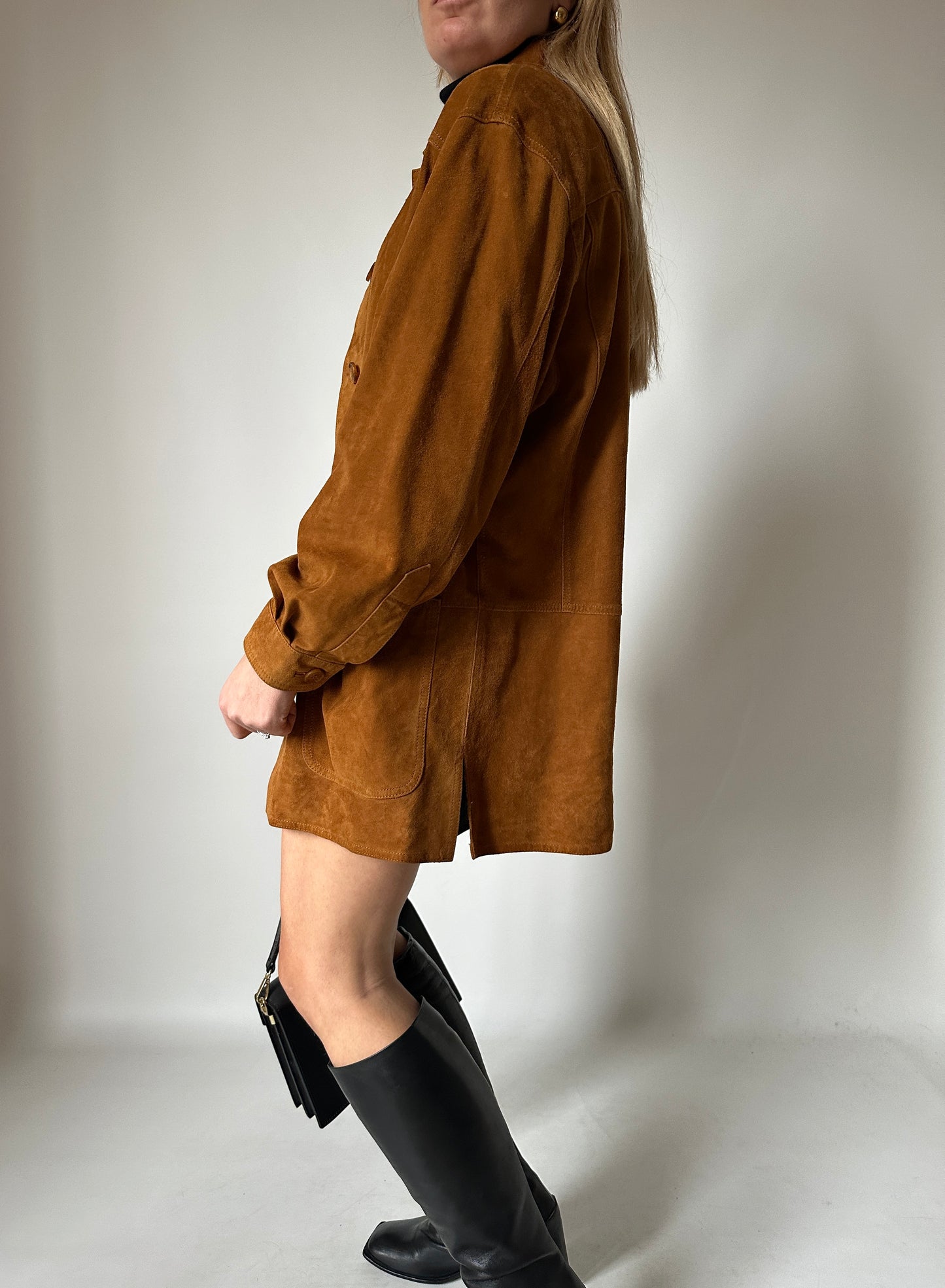 Stupenda giacca in camoscio