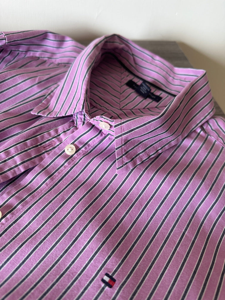 Tommy Hilfiger lilac striped shirt