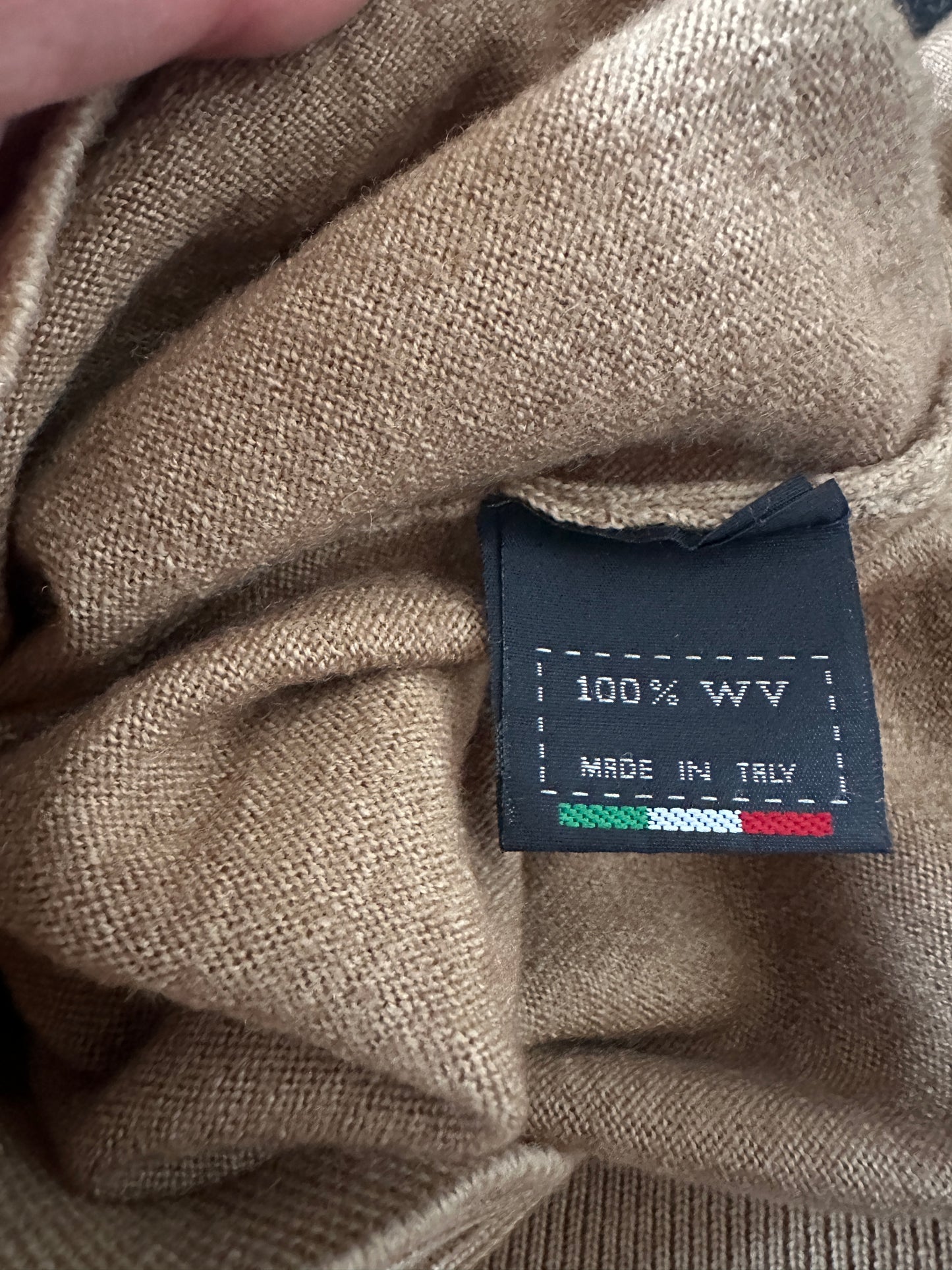 Pure wool camel sweater