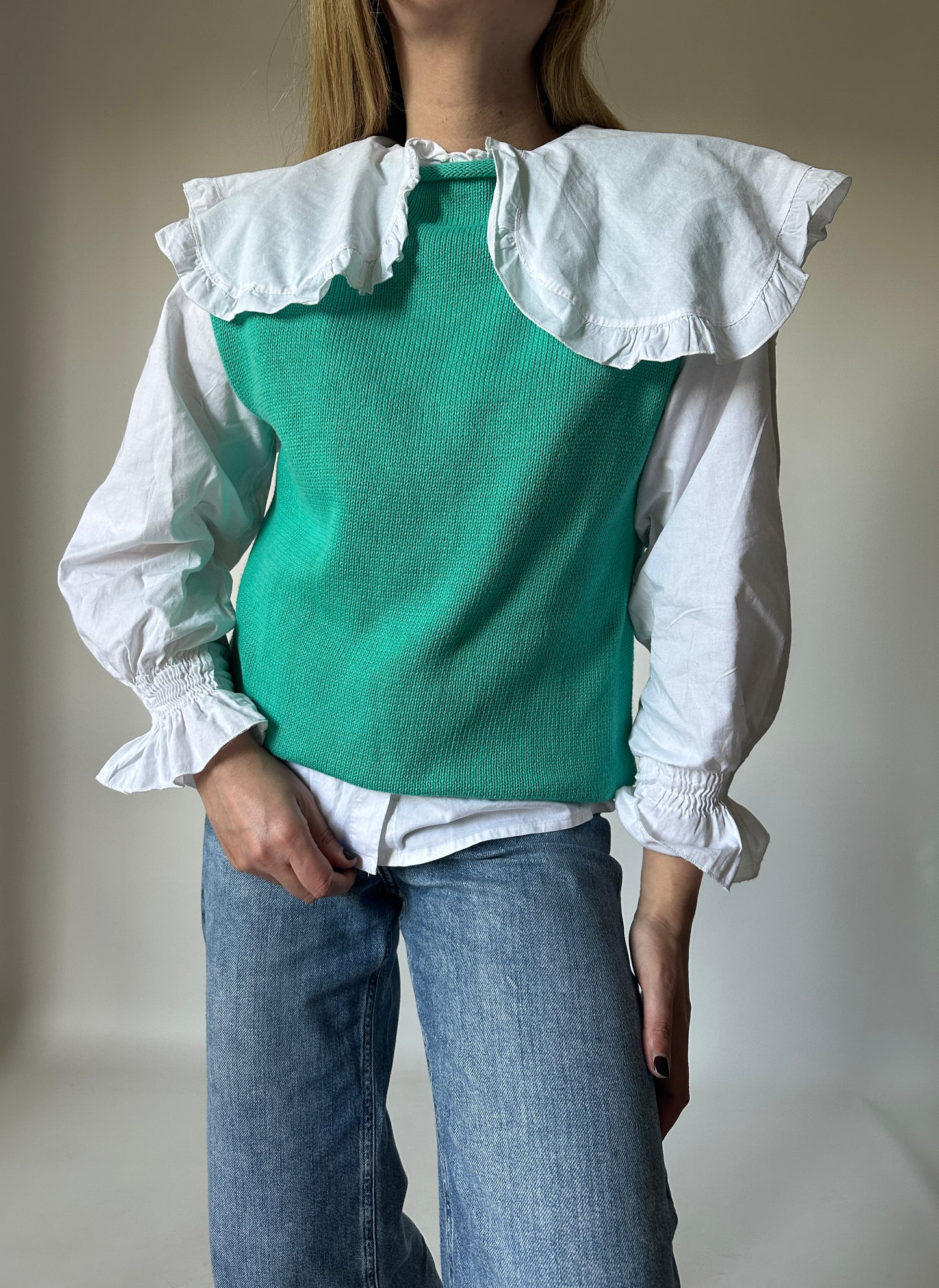 Emerald cotton vest