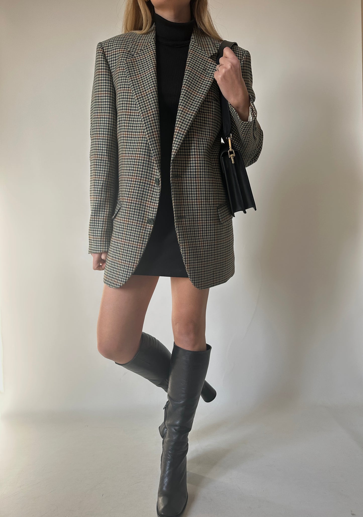 Pied de poule verdone blazer