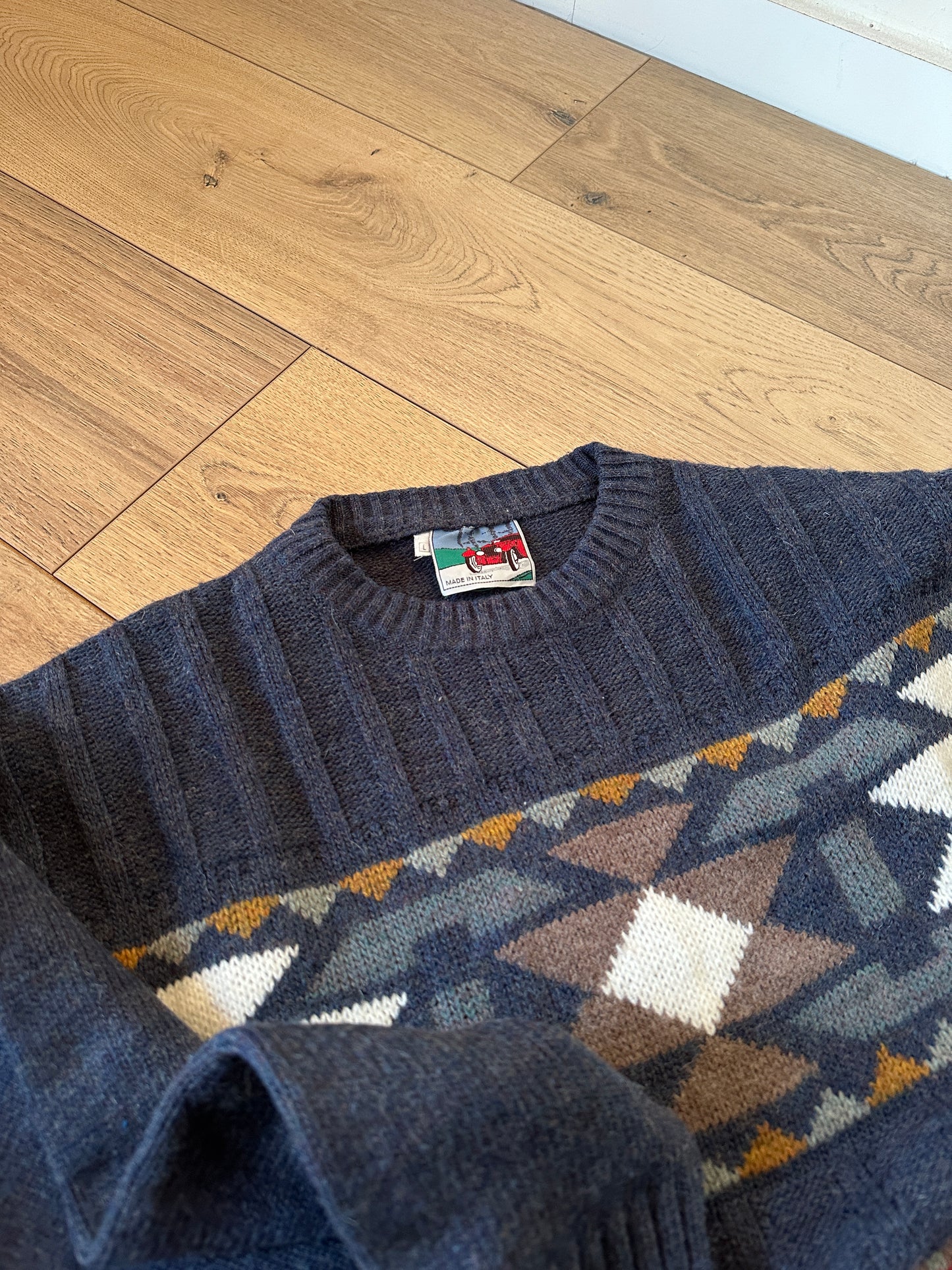 Grandpa wool pullover