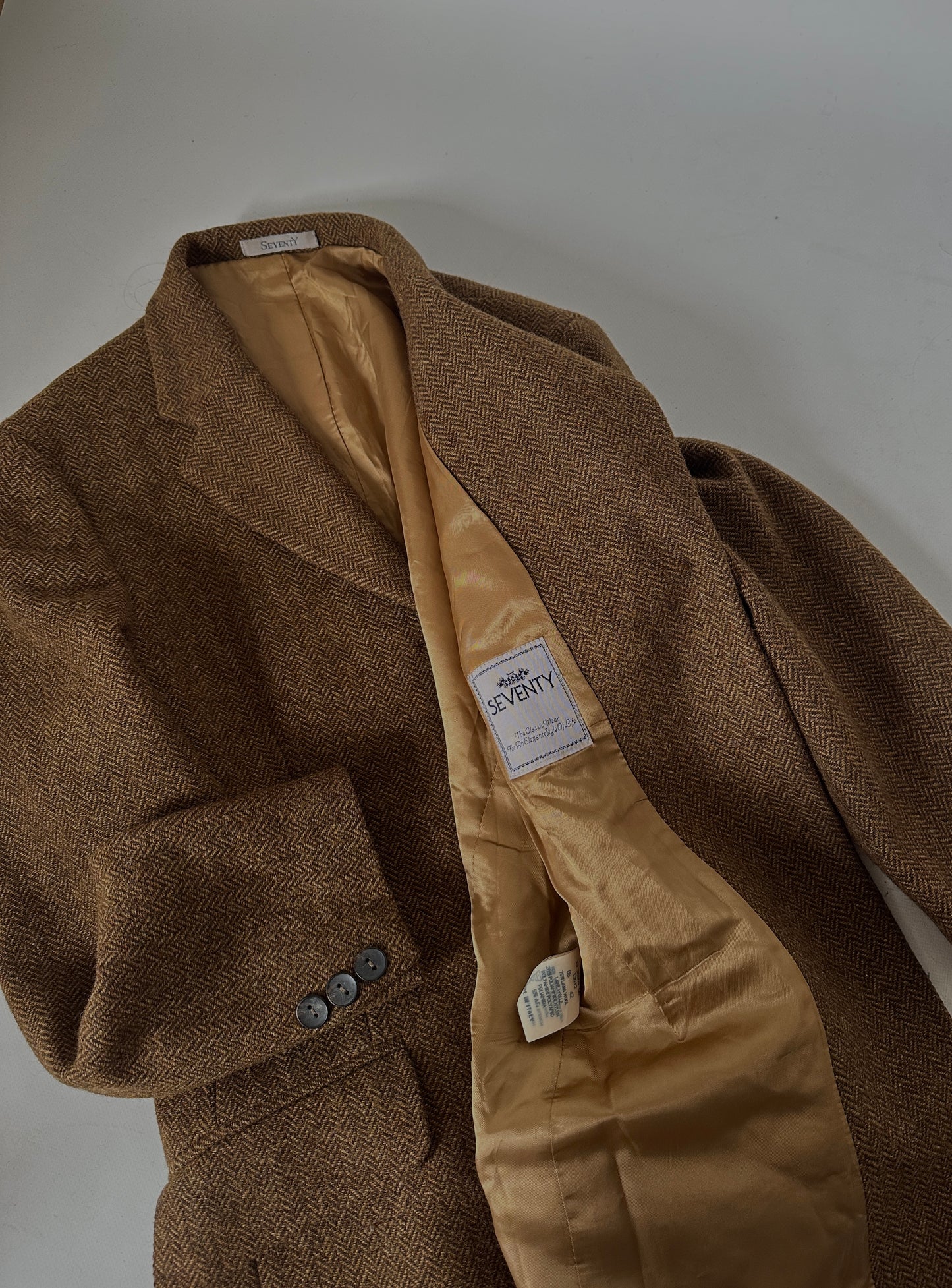 Camel tweed blazer
