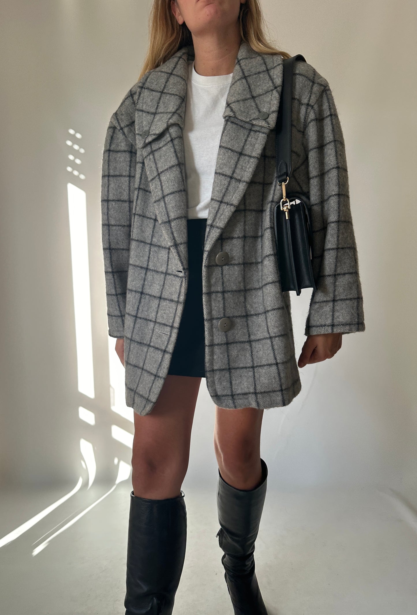 Cappottino in lana e alpaca