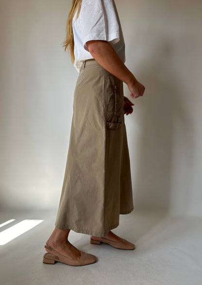 Extra long cotton skirt