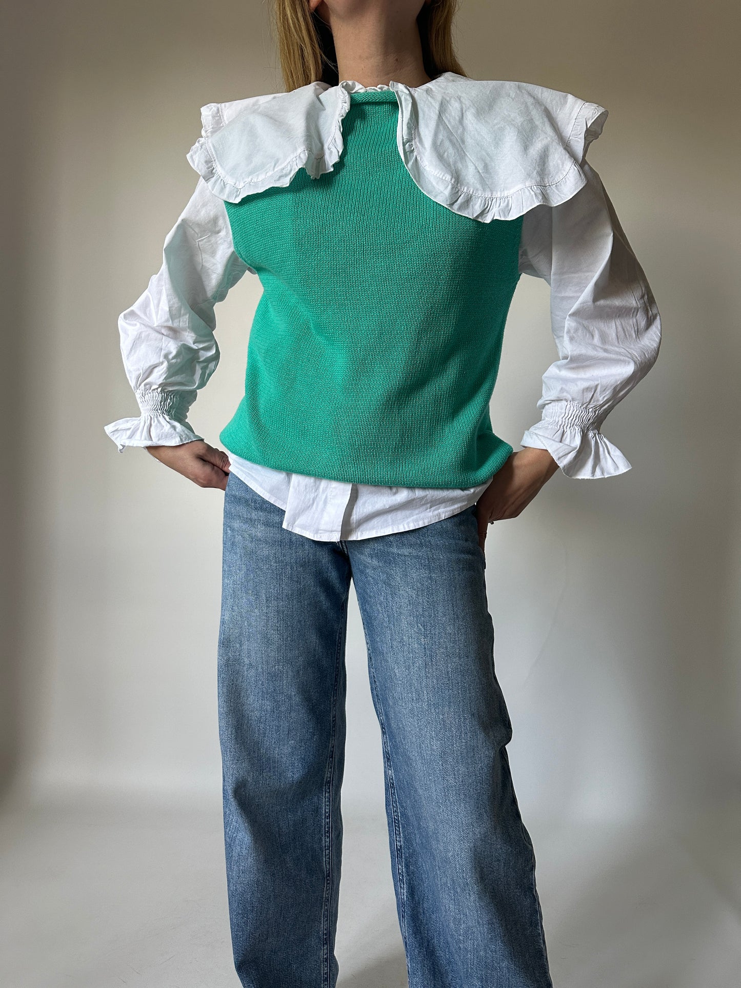 Emerald cotton vest