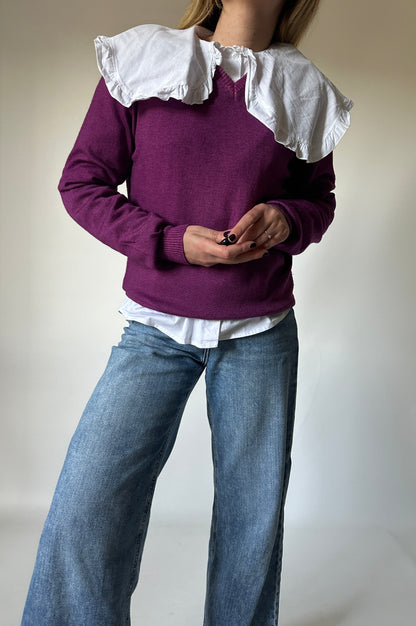 Light merinos purple sweater