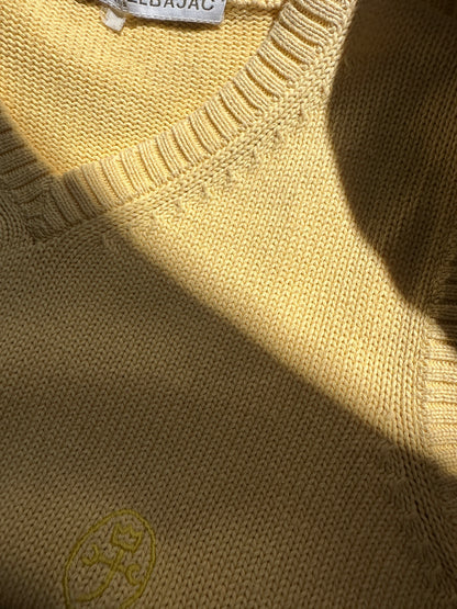 Jc de Castelbajac yellow cotton vest