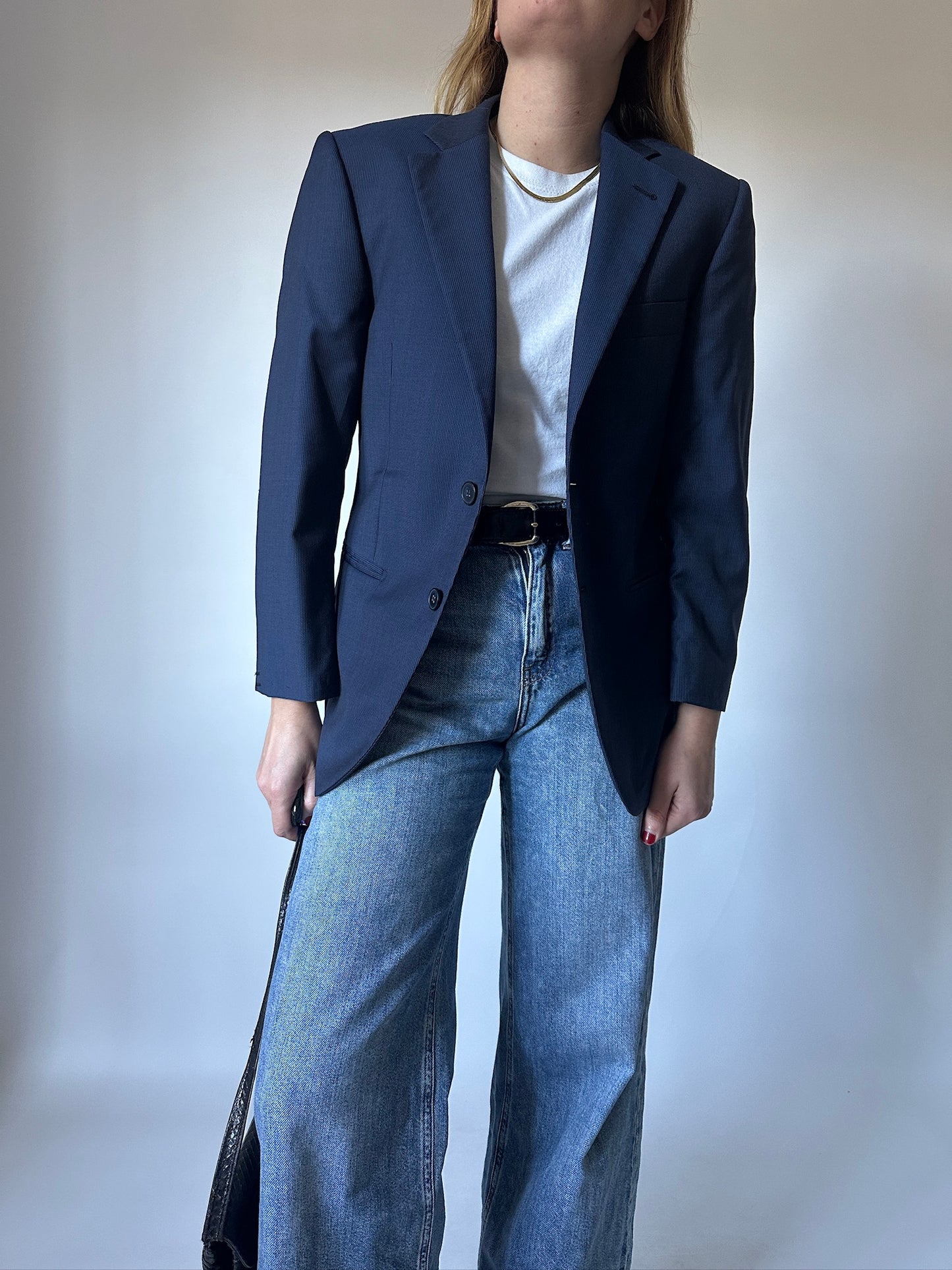 Pure merinos navy perfect blazer