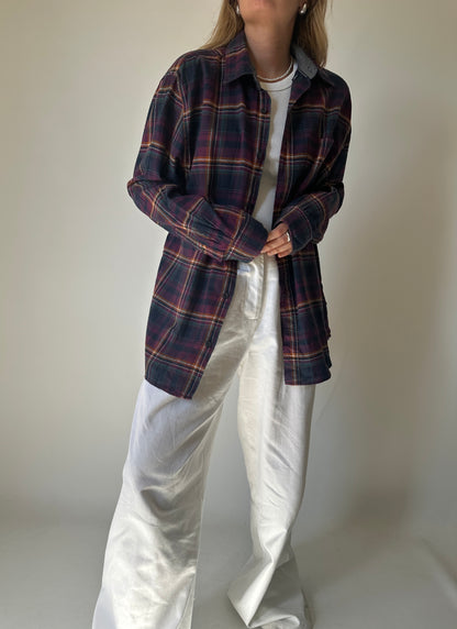 Plaid cotton shirt