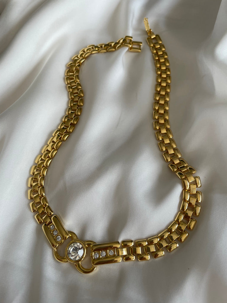 Collier anni 80 con brillanti