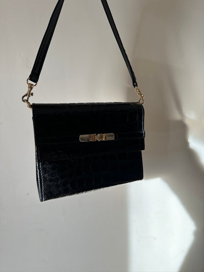 Croco leather mini bag