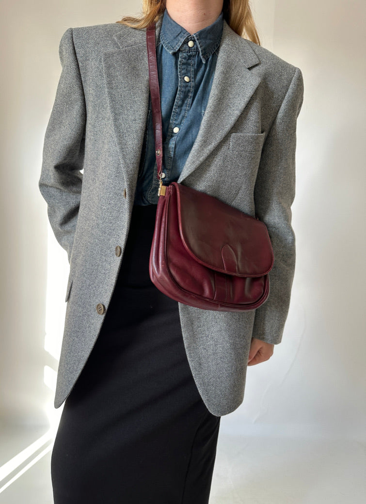 Wool and cachemire grey blazer