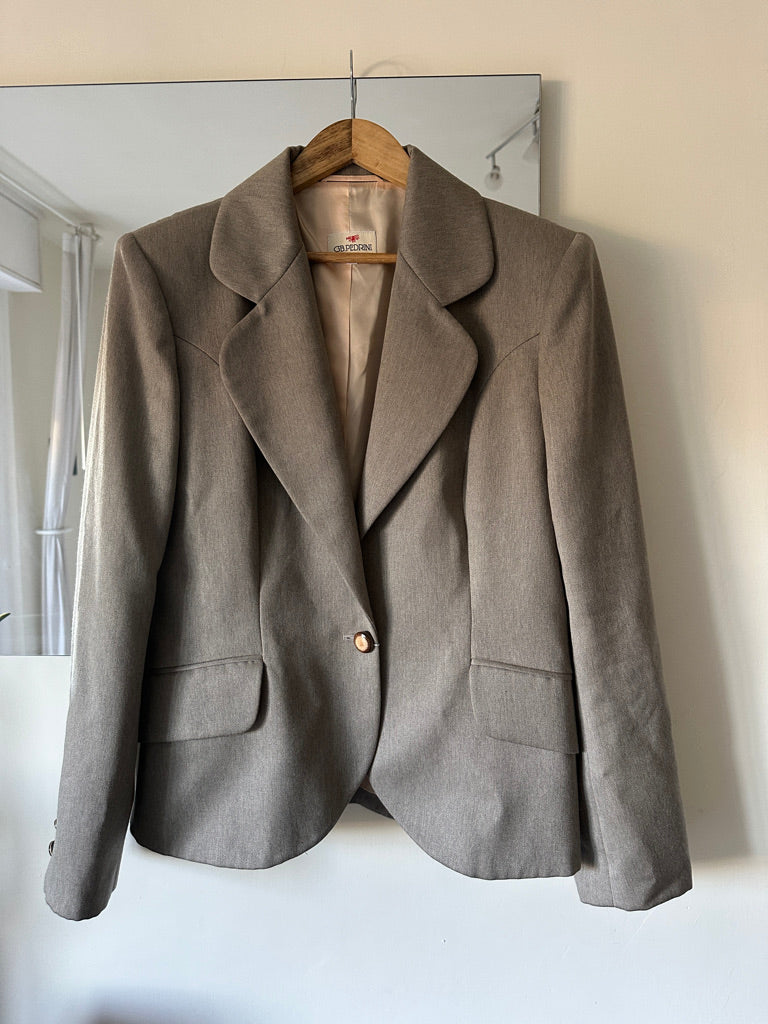 Virgin wool grey blazer - new deadstock