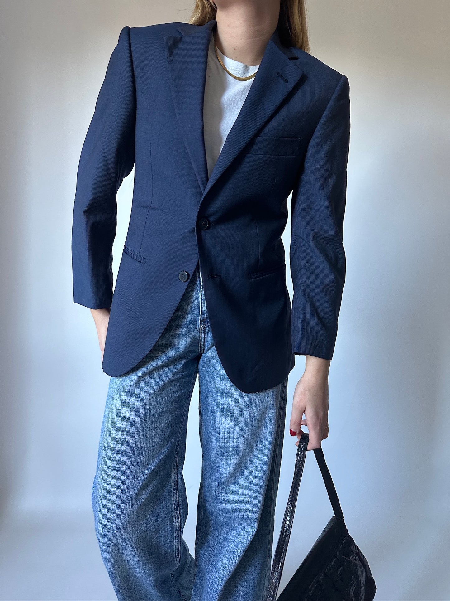 Pure merinos navy perfect blazer