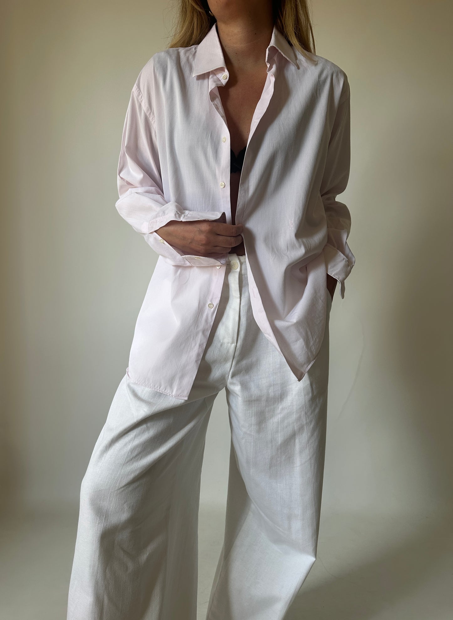 YVES SAINT LAURENT pink shirt