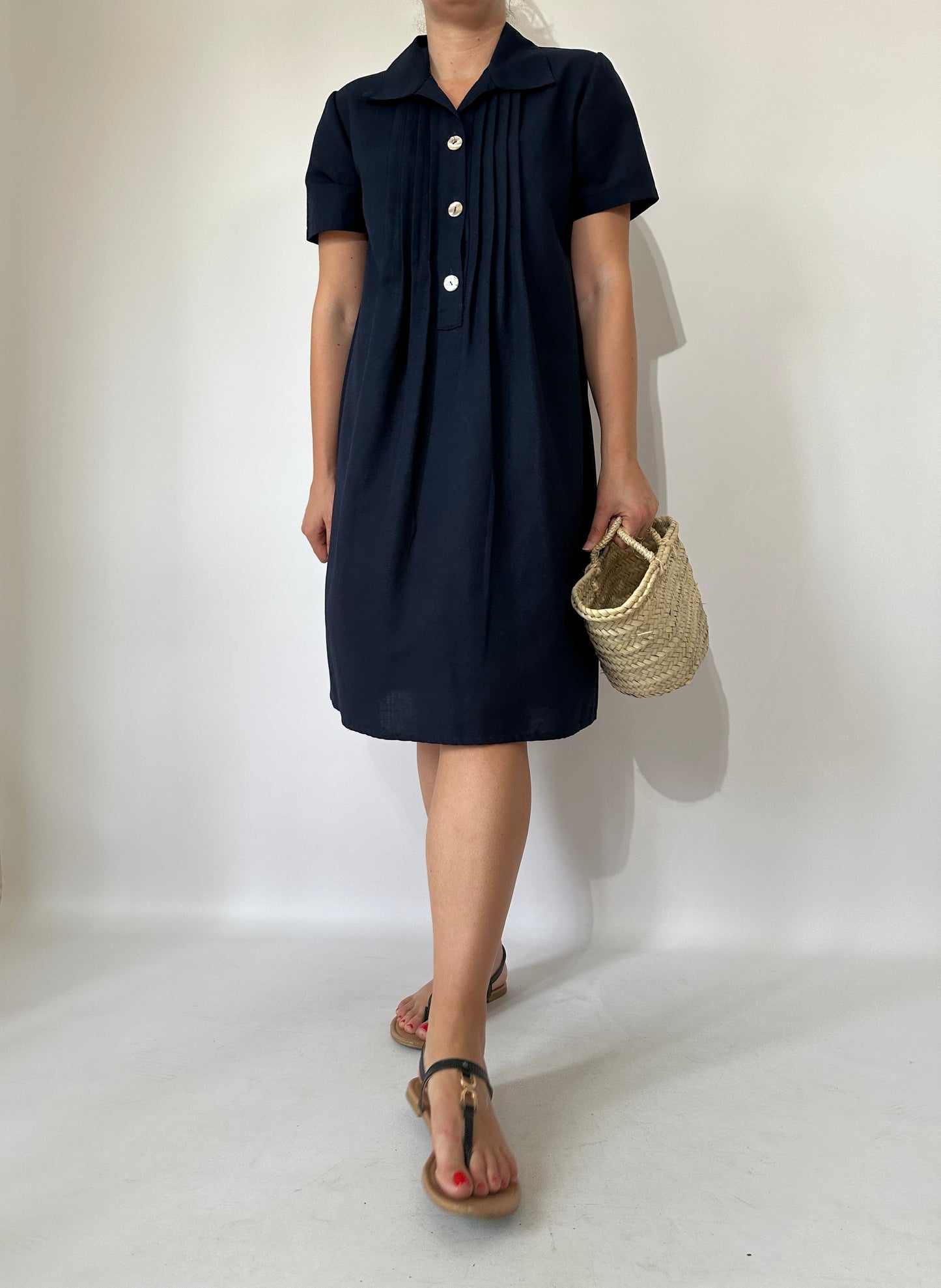 Essential linem and cotton dress