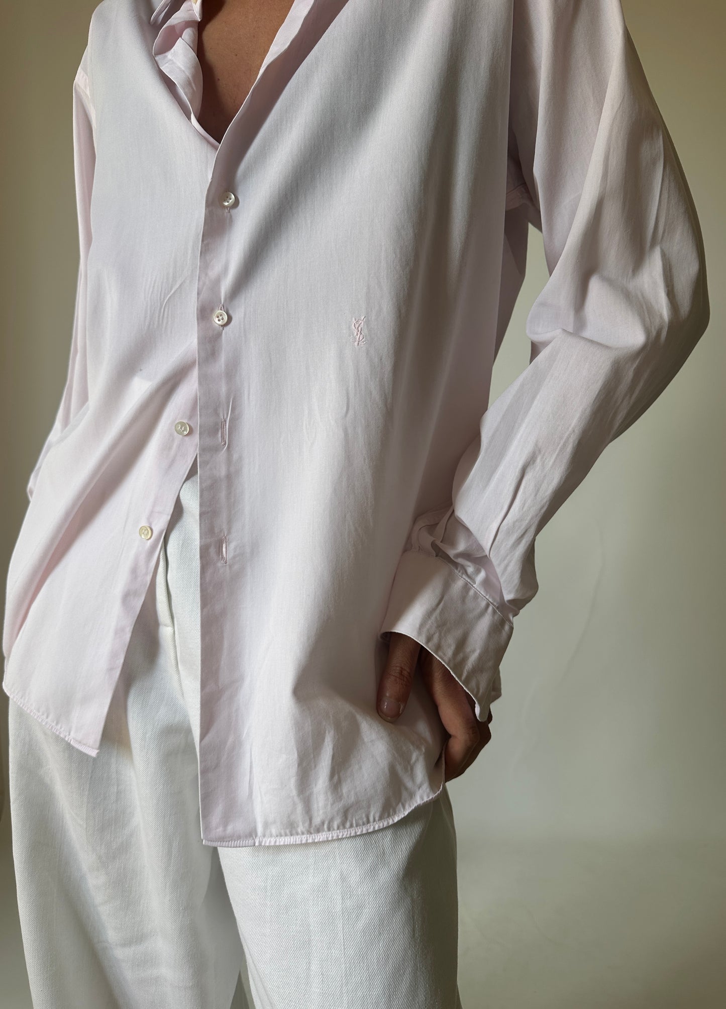 YVES SAINT LAURENT pink shirt