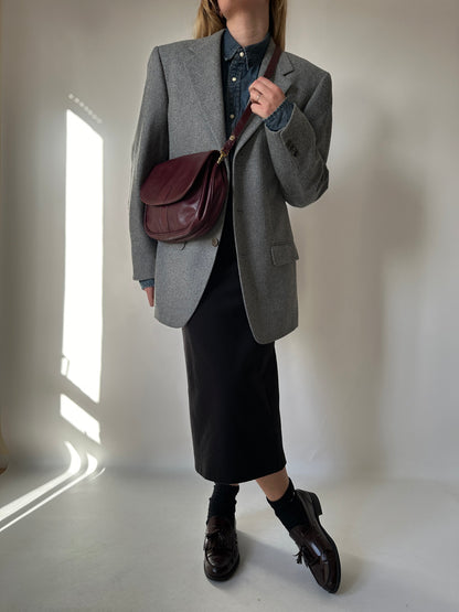 Wool and cachemire grey blazer