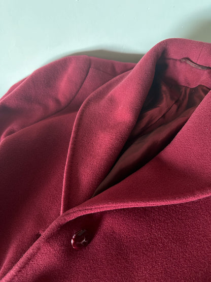 Red wool and cachemire coat