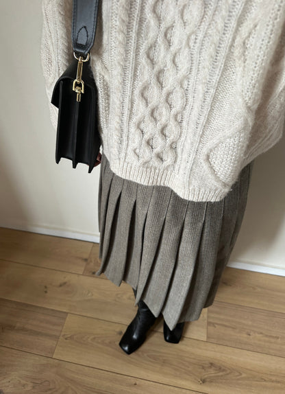 Prince of Wales wool skirt