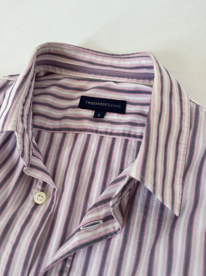 Trussardi striped lilac shirt