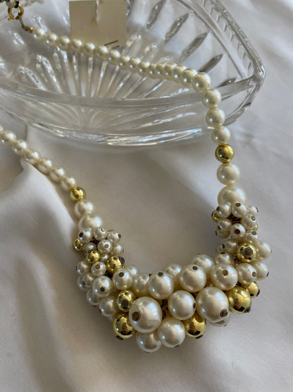 Collier perle e lucite - nuovo con etichetta