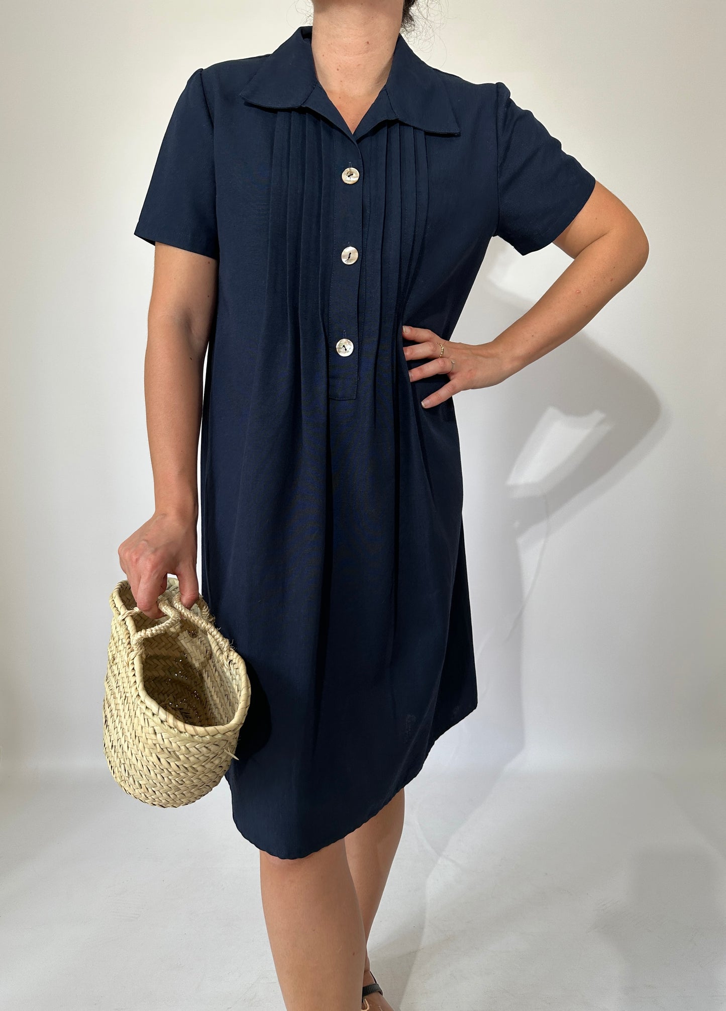 Essential linem and cotton dress