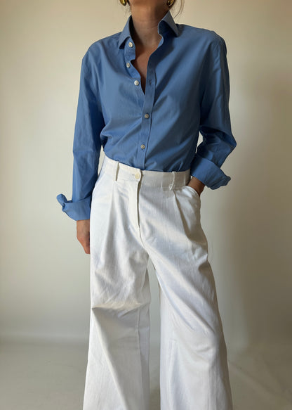 Passpartour blue cotton shirt