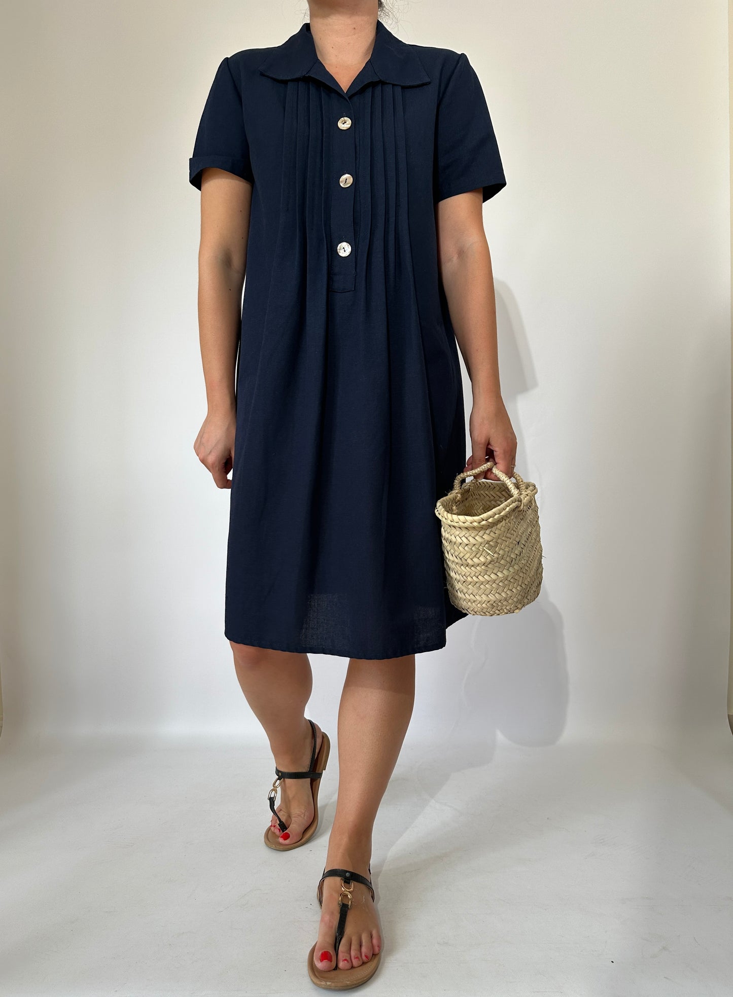 Essential linem and cotton dress