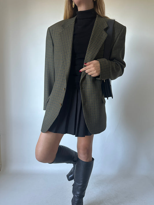 Wool and cachemire verdone blazer