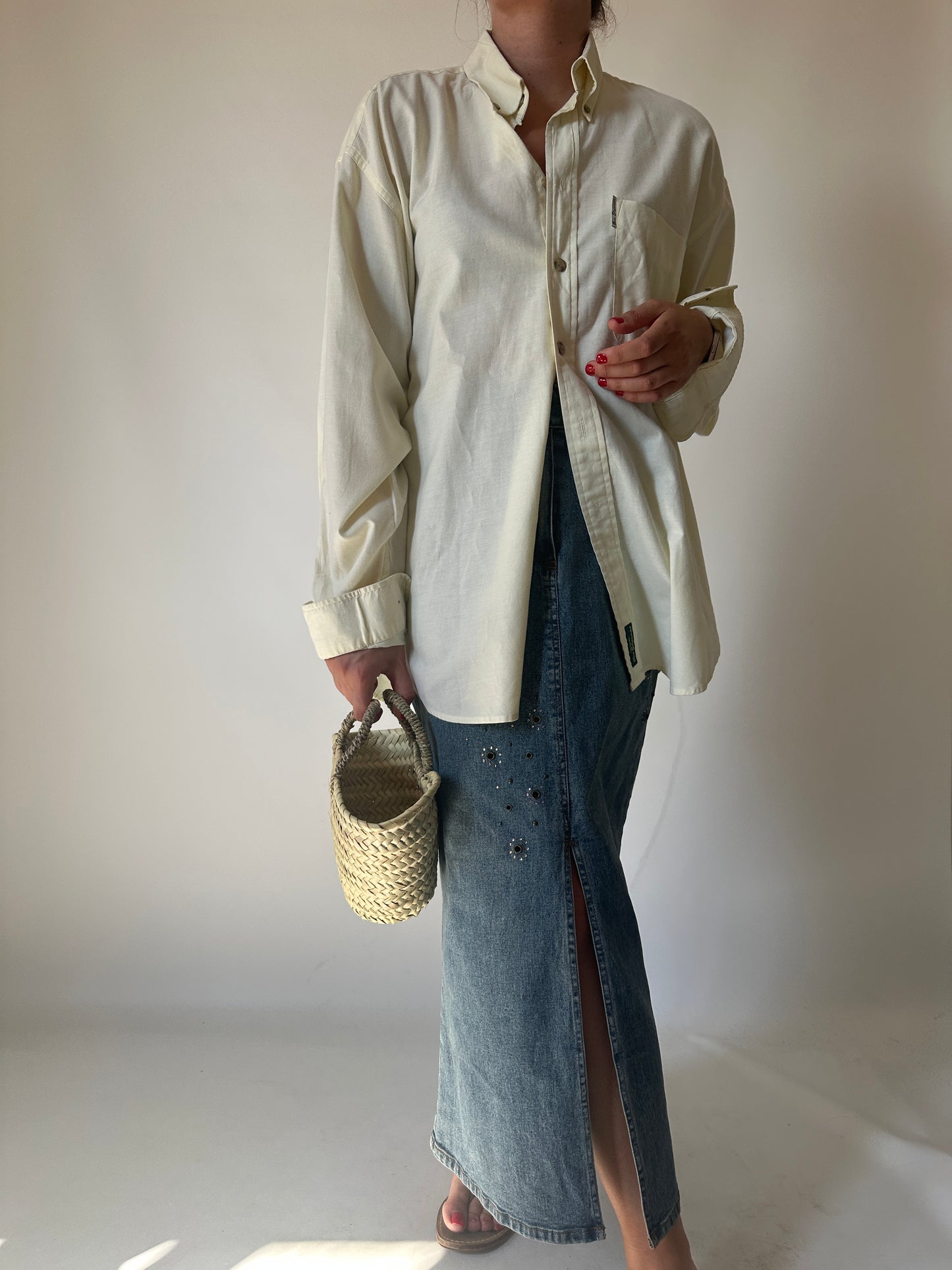 Ben Sherman butter yellow shirt