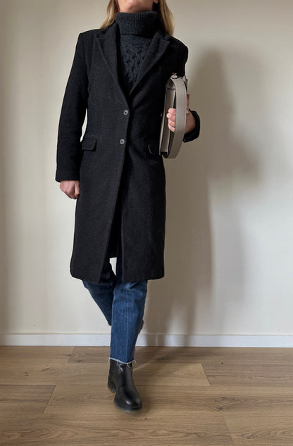 Wool and cachemire slim coat