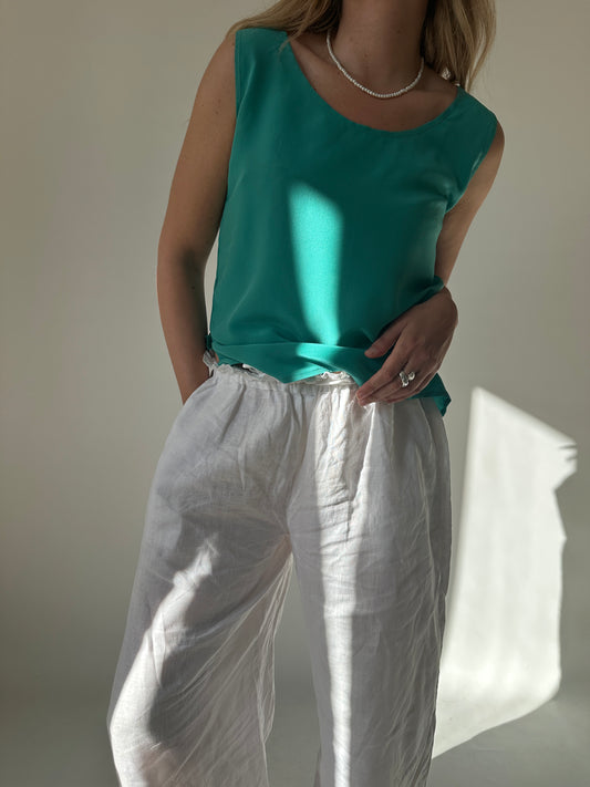 Acquamarina silk top