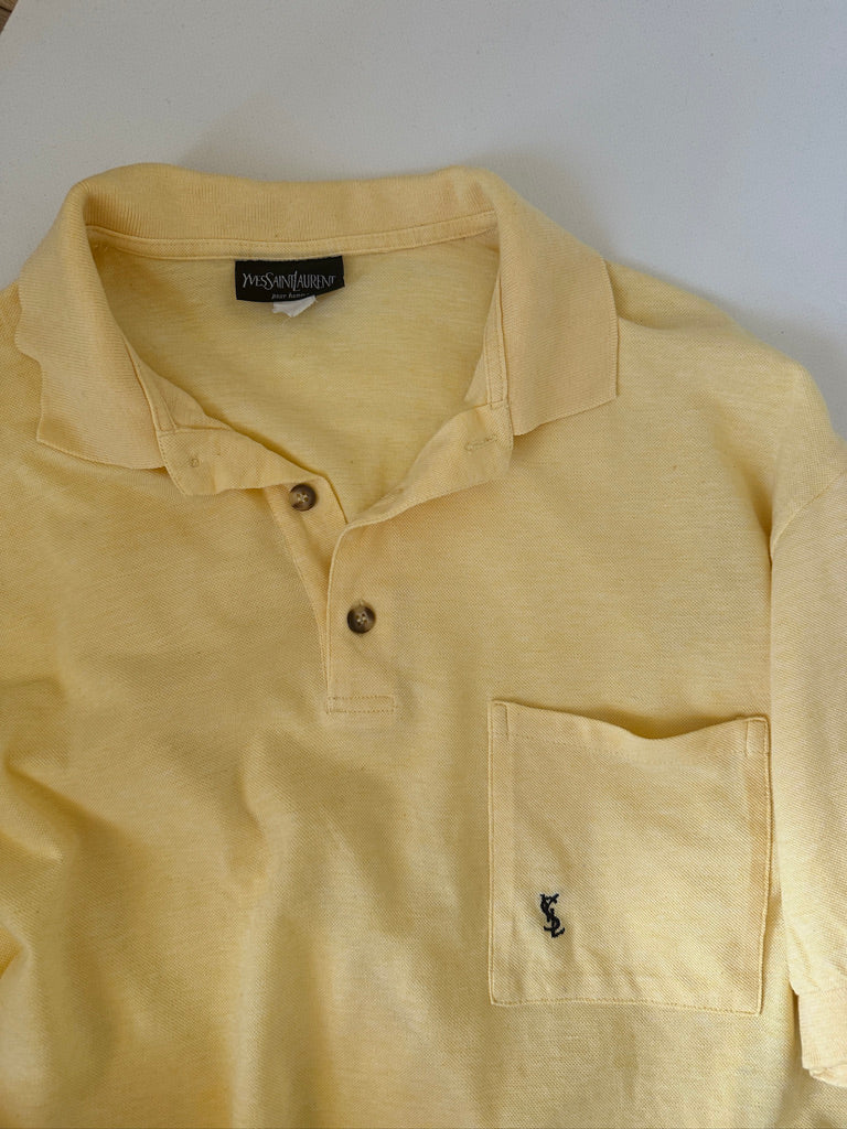 YVES SAINT LAURENT yellow polo