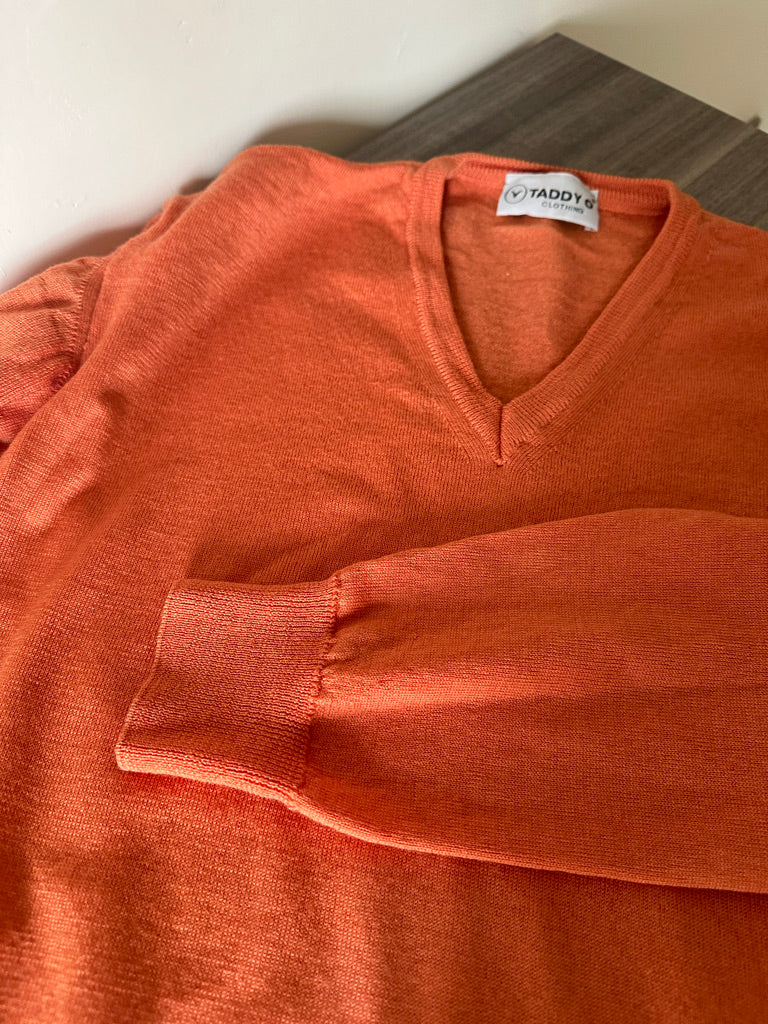 Orange merinos sweater