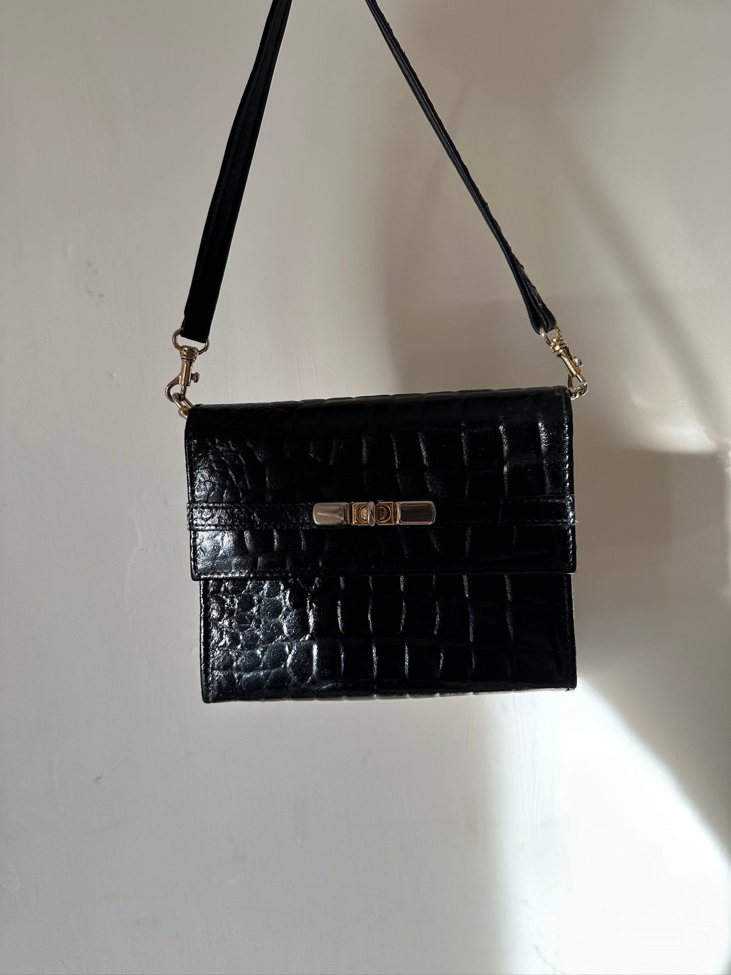 Croco leather mini bag