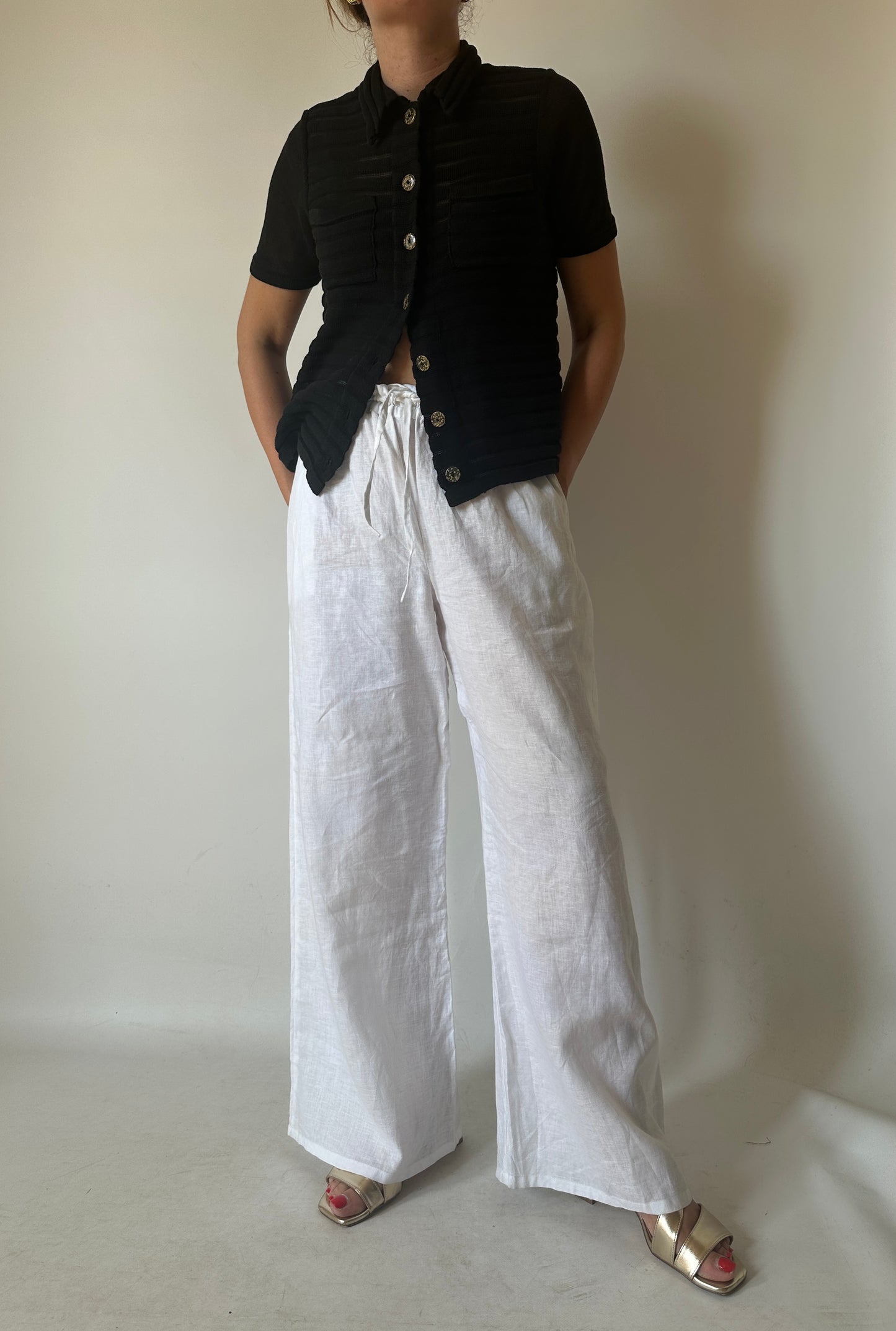 Cardigan in cotone nero