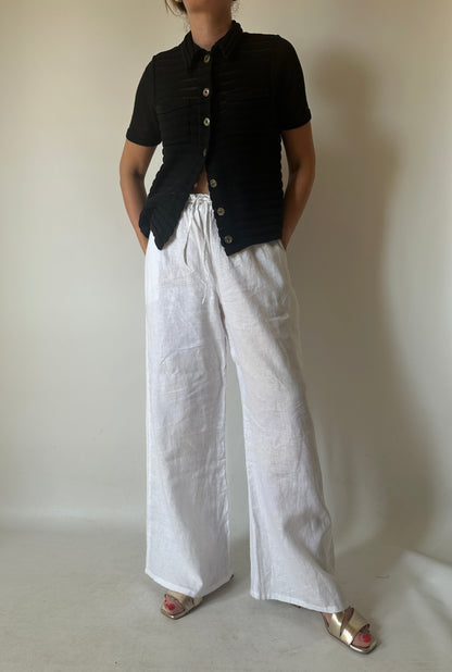 Cardigan in cotone nero