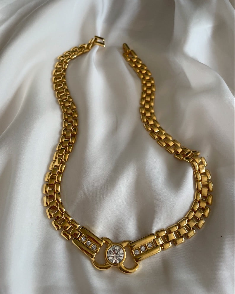 Collier anni 80 con brillanti