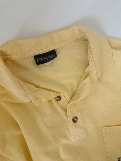 YVES SAINT LAURENT yellow polo