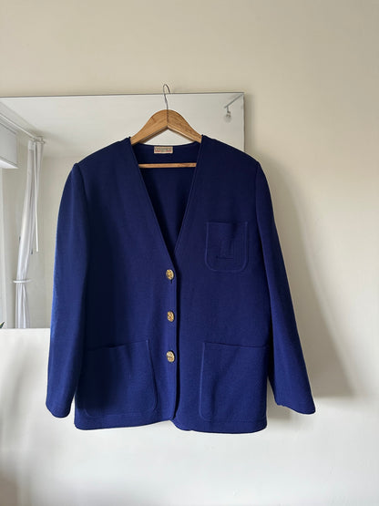 Paris navy wool blazer