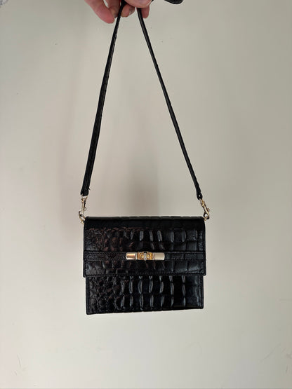 Croco leather mini bag