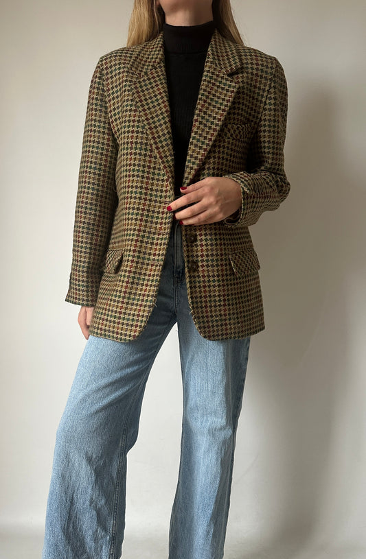 Pied de poule verdone blazer