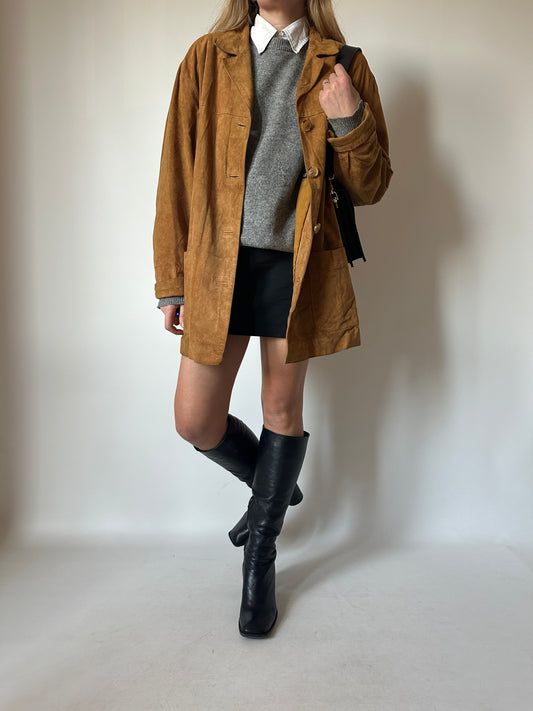 Caramel suede jacket