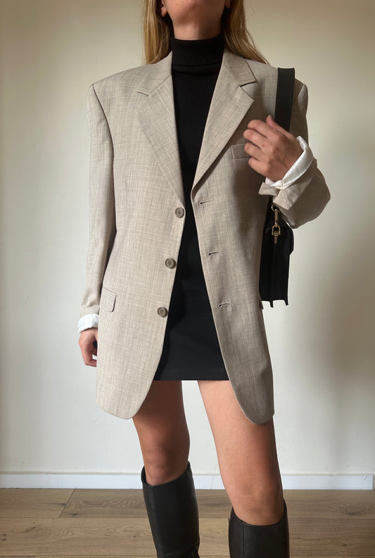 Cream Marzotto wool blazer