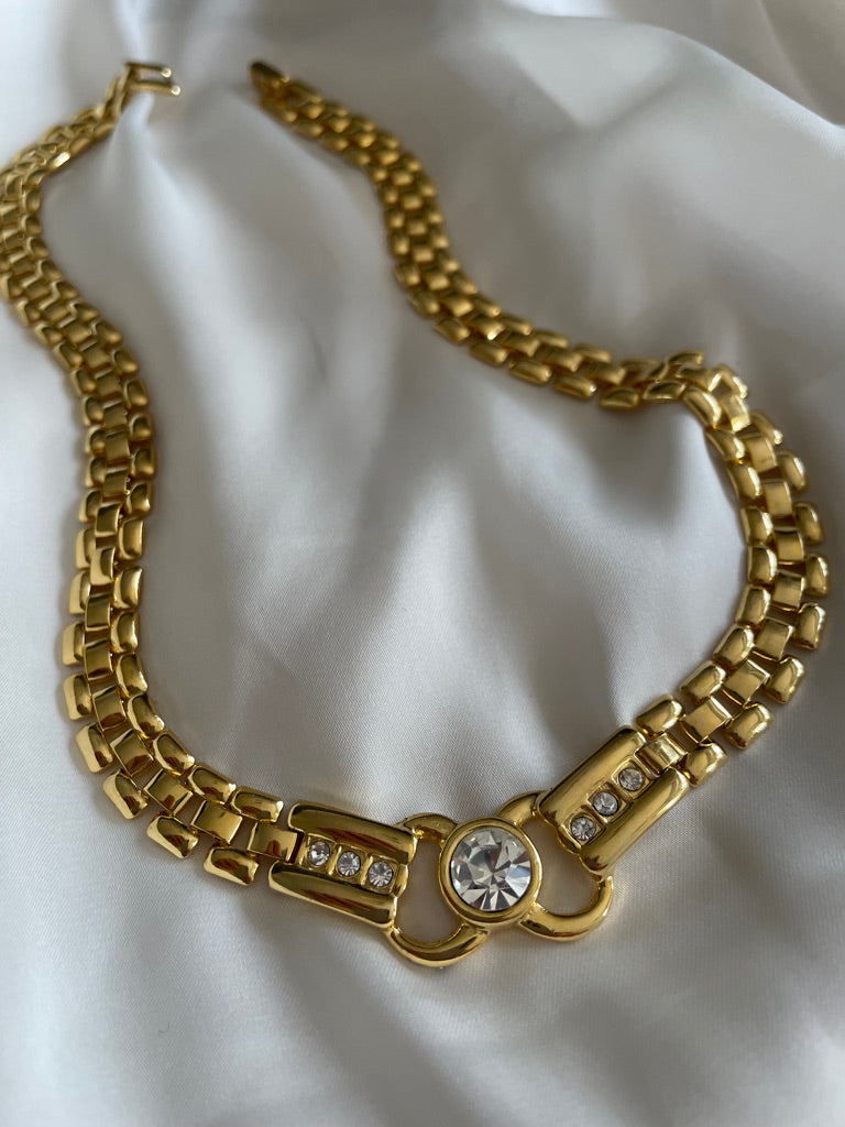 Collier anni 80 con brillanti