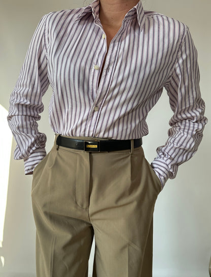 Trussardi striped lilac shirt